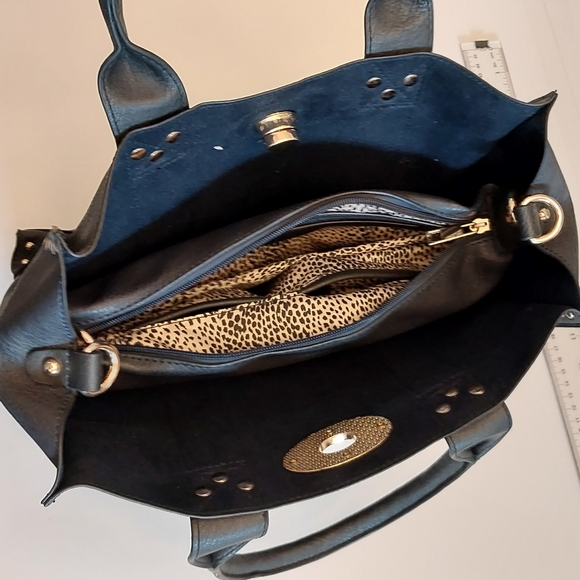 Private Label Black Studded Handbag - Picture 4 of 5